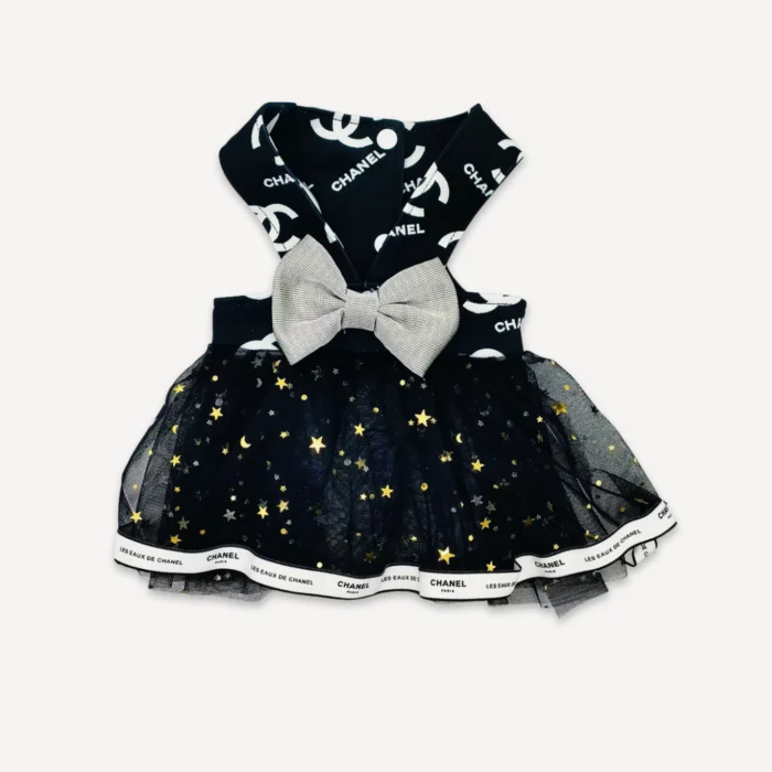 Celestial Tulle dog dress inspired by Chanel