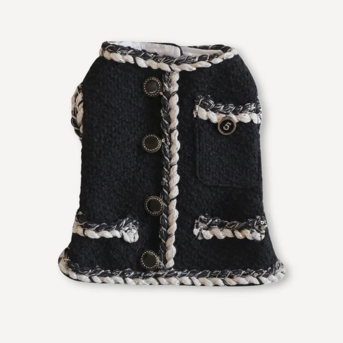 Chain Trim dog vest inspired by Chanel view 5