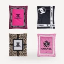 Cozy Winter dog blanket inspired by Chanel