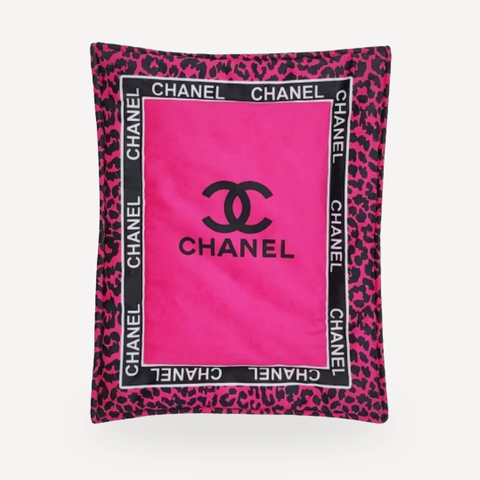 Cozy Winter dog blanket inspired by Chanel view 5