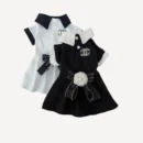 Dress & Tee dog set inspired by Chanel