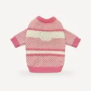 Logo Stripe dog sweater inspired by Chanel view 9