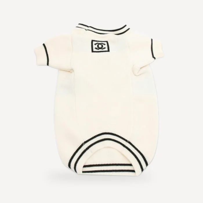 No. 5 Knit dog sweater inspired by Chanel view 6