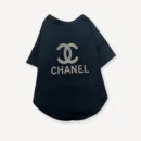 Rhinestone Logo dog tee inspired by Chanel view 5