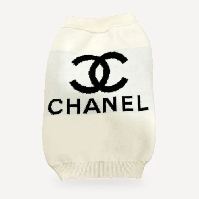 Winter Wags dog sweater inspired by Chanel view 7