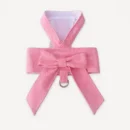 Bow dog harness inspired by Louis Vuitton
