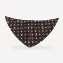 Brown Monogram dog bandana inspired by Louis Vuitton view 3