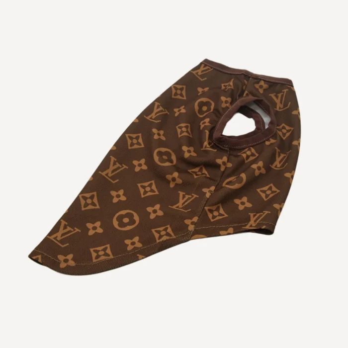 Brown Sleeveless dog tee inspired by Louis Vuitton view 4