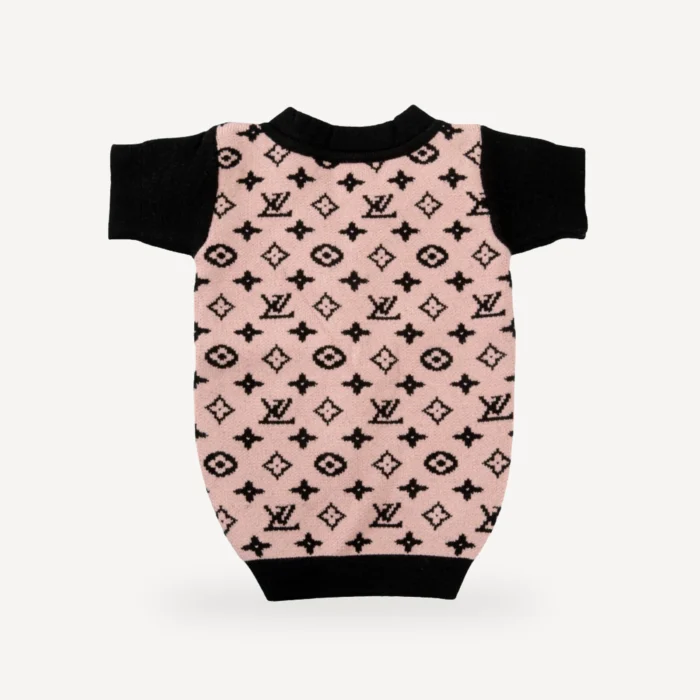 Button dog cardigan inspired by Louis Vuitton view 4