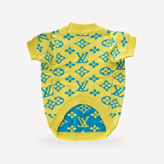 Citrus dog sweater inspired by Louis Vuitton view 4