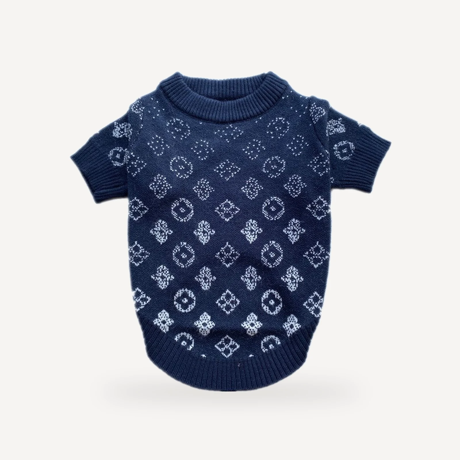 Gradient dog sweater inspired by Louis Vuitton