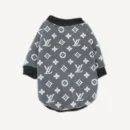 Jacquard dog sweatshirt inspired by Louis Vuitton view 6