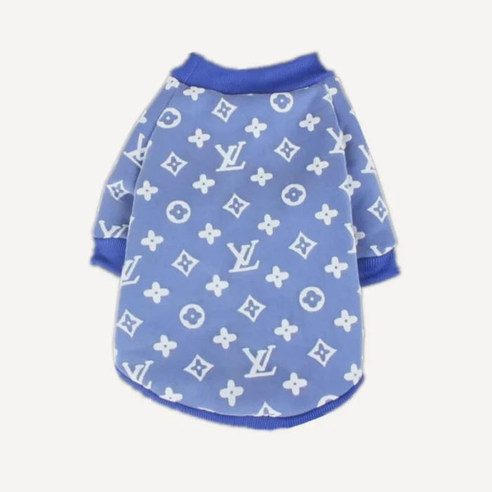 Jacquard dog sweatshirt inspired by Louis Vuitton view 7