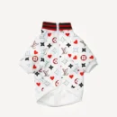 Love Bomber dog apparel inspired by Louis Vuitton