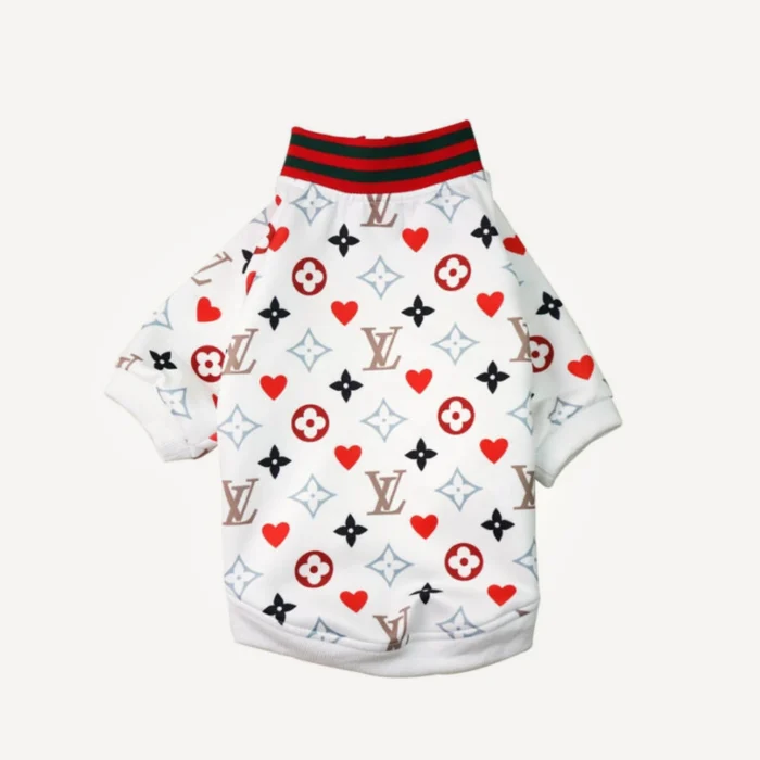 Love Bomber dog apparel inspired by Louis Vuitton view 2