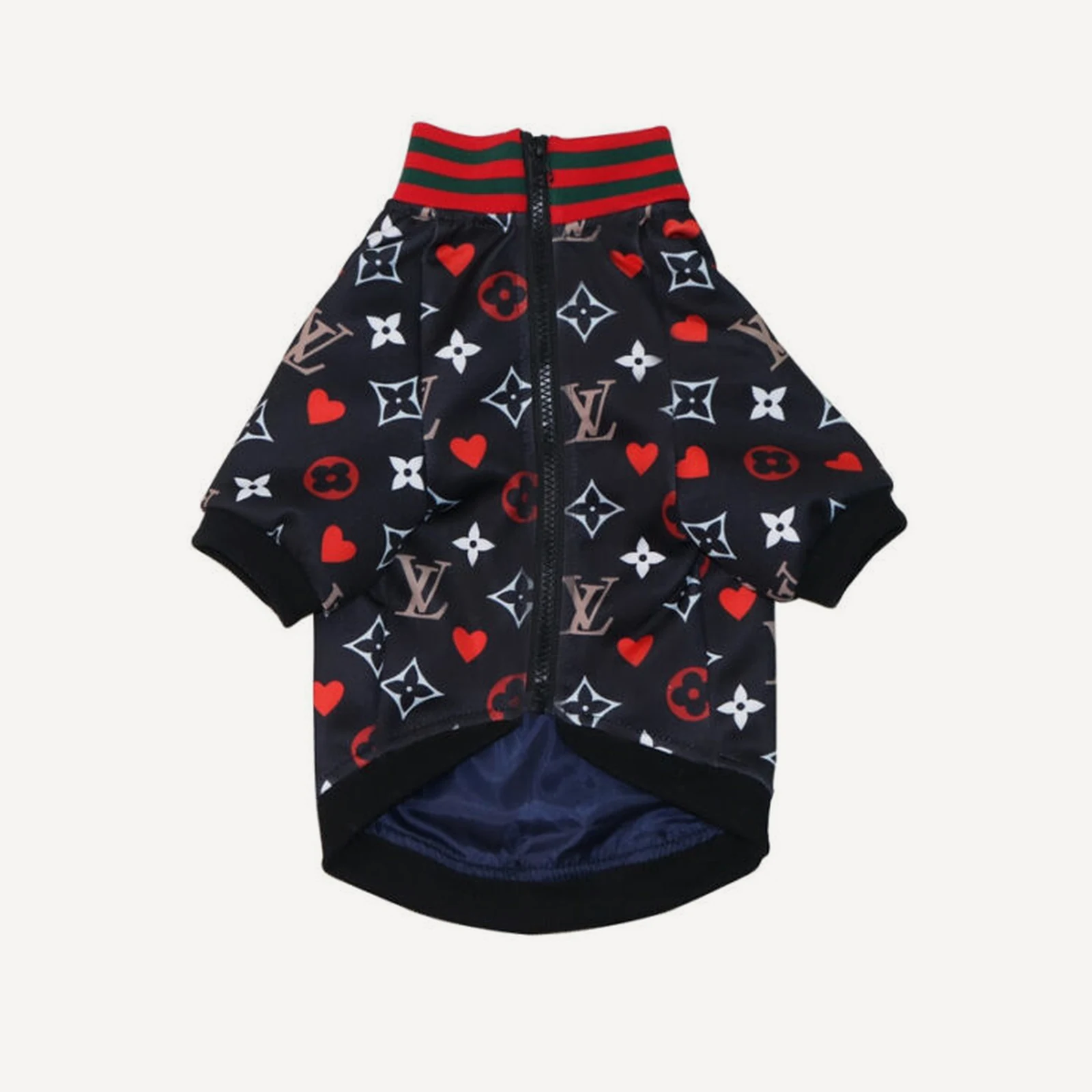 Love Bomber dog apparel inspired by Louis Vuitton view 3