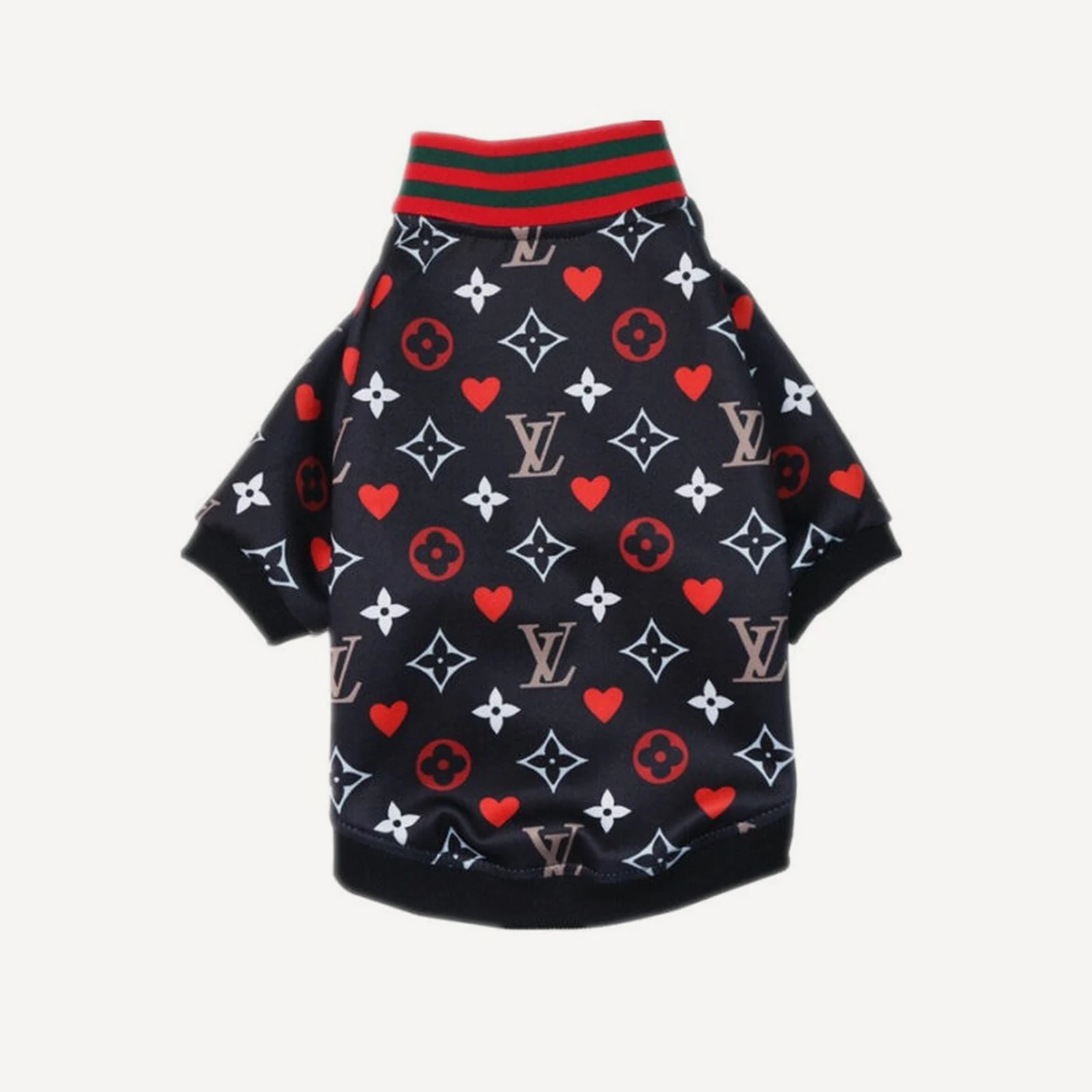 Love Bomber dog apparel inspired by Louis Vuitton view 4