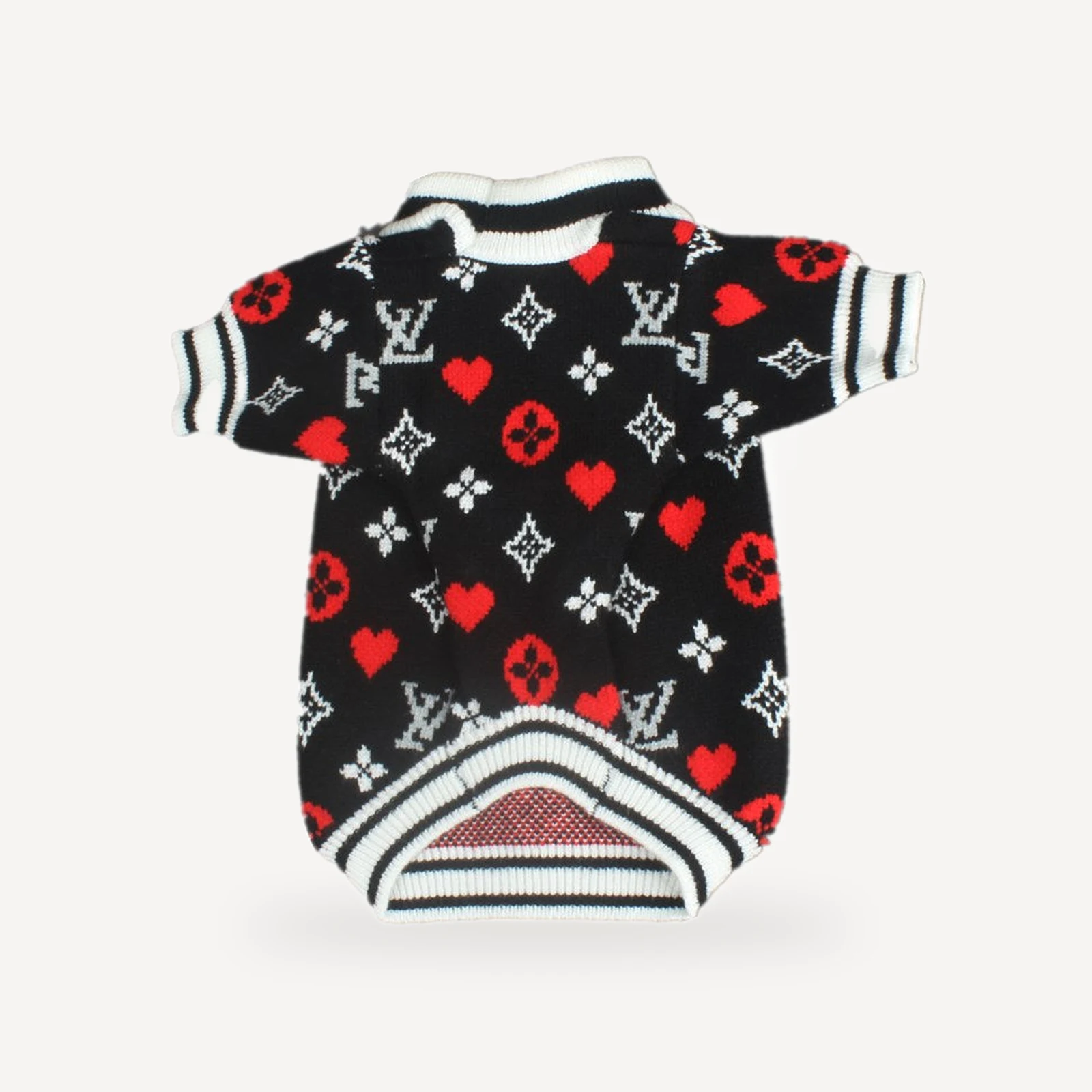 Love dog sweater inspired by Louis Vuitton view 3