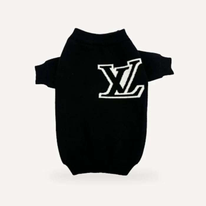 Luxe dog sweater inspired by Louis Vuitton view 5