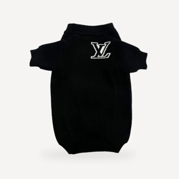 Luxe dog sweater inspired by Louis Vuitton view 6