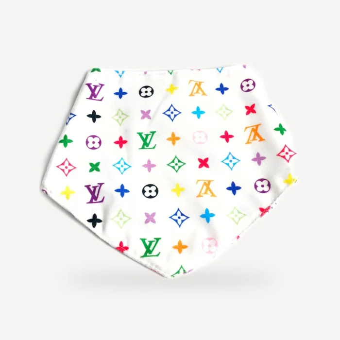 Chewy V Monogram Bandana – White