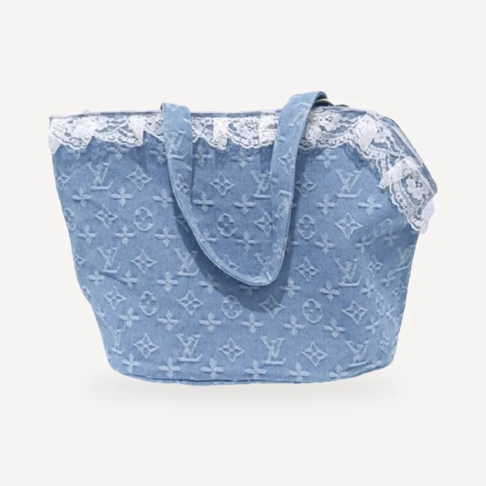 Monogram dog carrier inspired by Louis Vuitton
