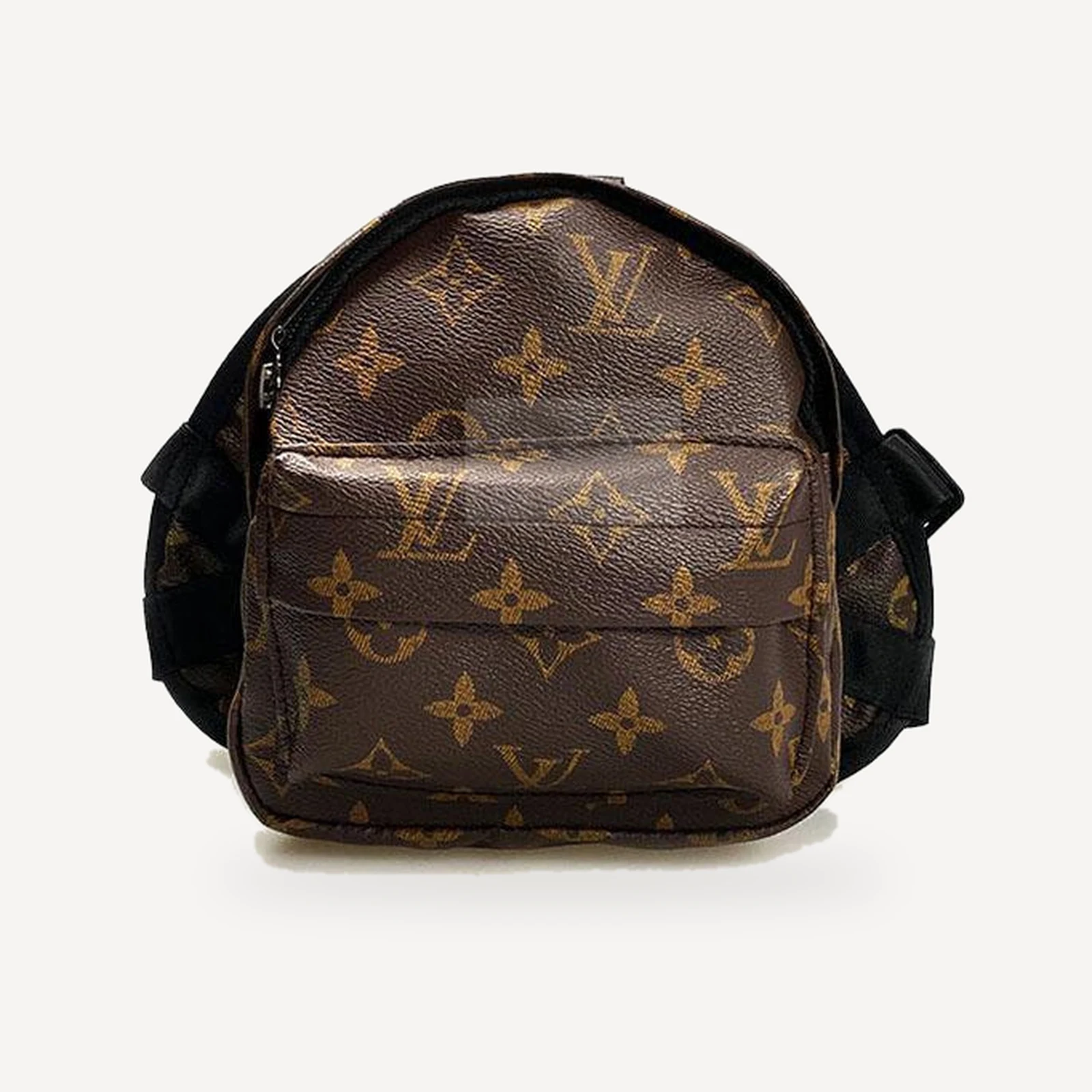 Brown monogram mini dog backpack