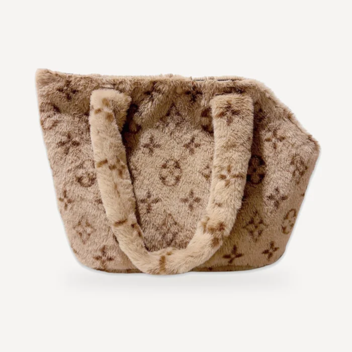 Monogram Plush dog carrier inspired by Louis Vuitton view 6