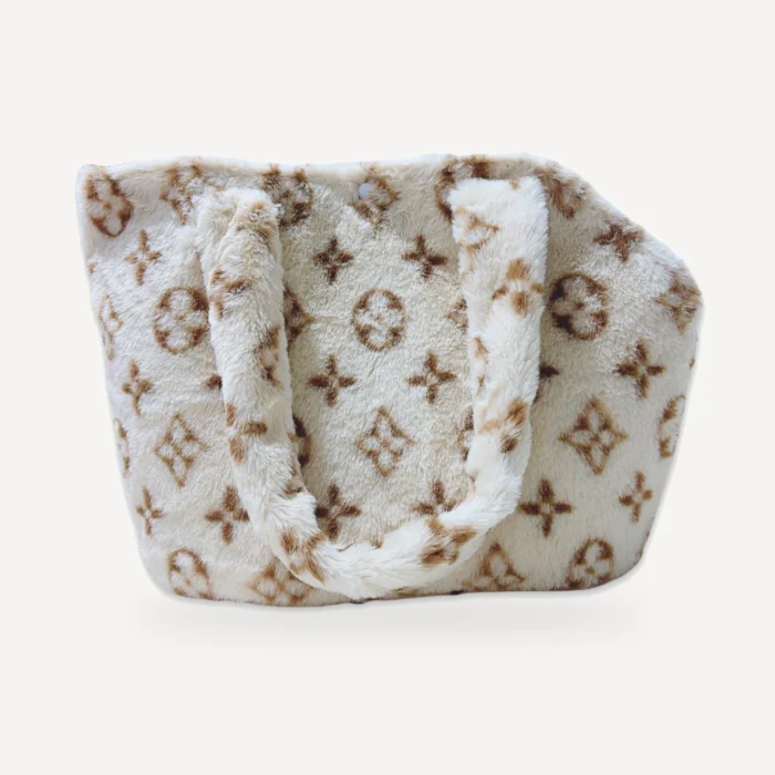 Monogram Plush dog carrier inspired by Louis Vuitton view 7