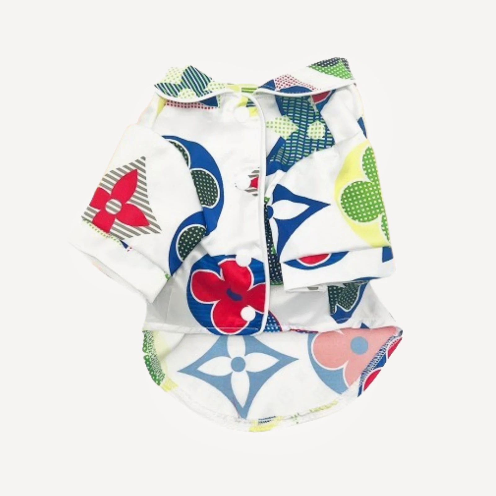 Multicolor Print dog shirt inspired by Louis Vuitton