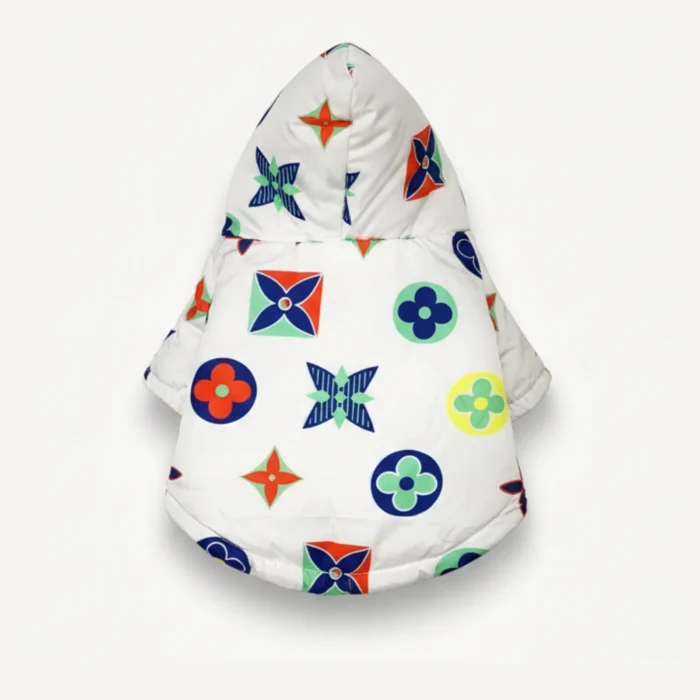 Multicolour Monogram dog jacket inspired by Louis Vuitton view 3