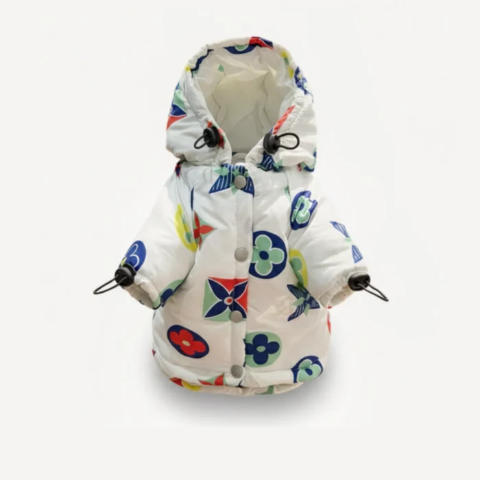 Multicolour Monogram dog jacket inspired by Louis Vuitton view 4