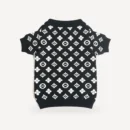 Noir dog sweater inspired by Louis Vuitton view 2
