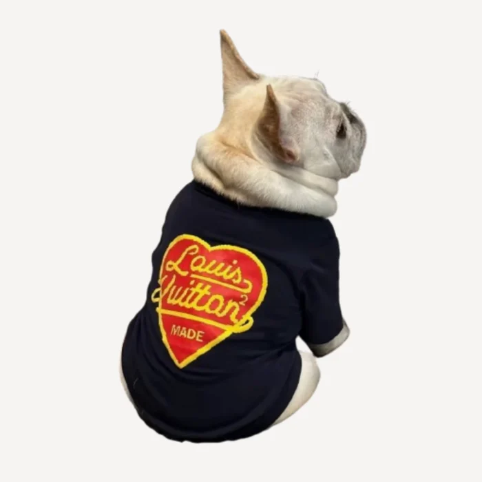 Tail-Wagger dog tee inspired by Louis Vuitton view 2