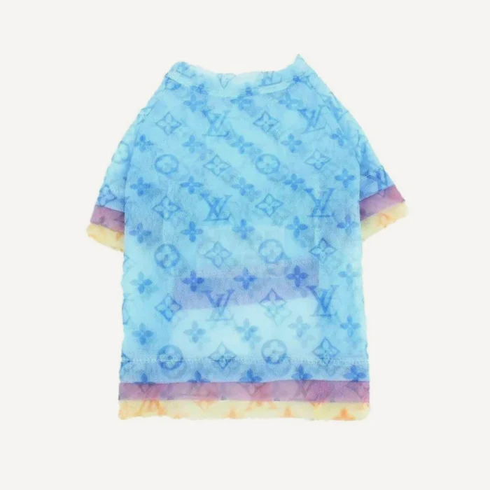Tri-Colour Sheer dog tee inspired by Louis Vuitton view 4