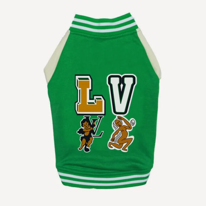 Varsity Bomber dog jacket inspired by Louis Vuitton view 5