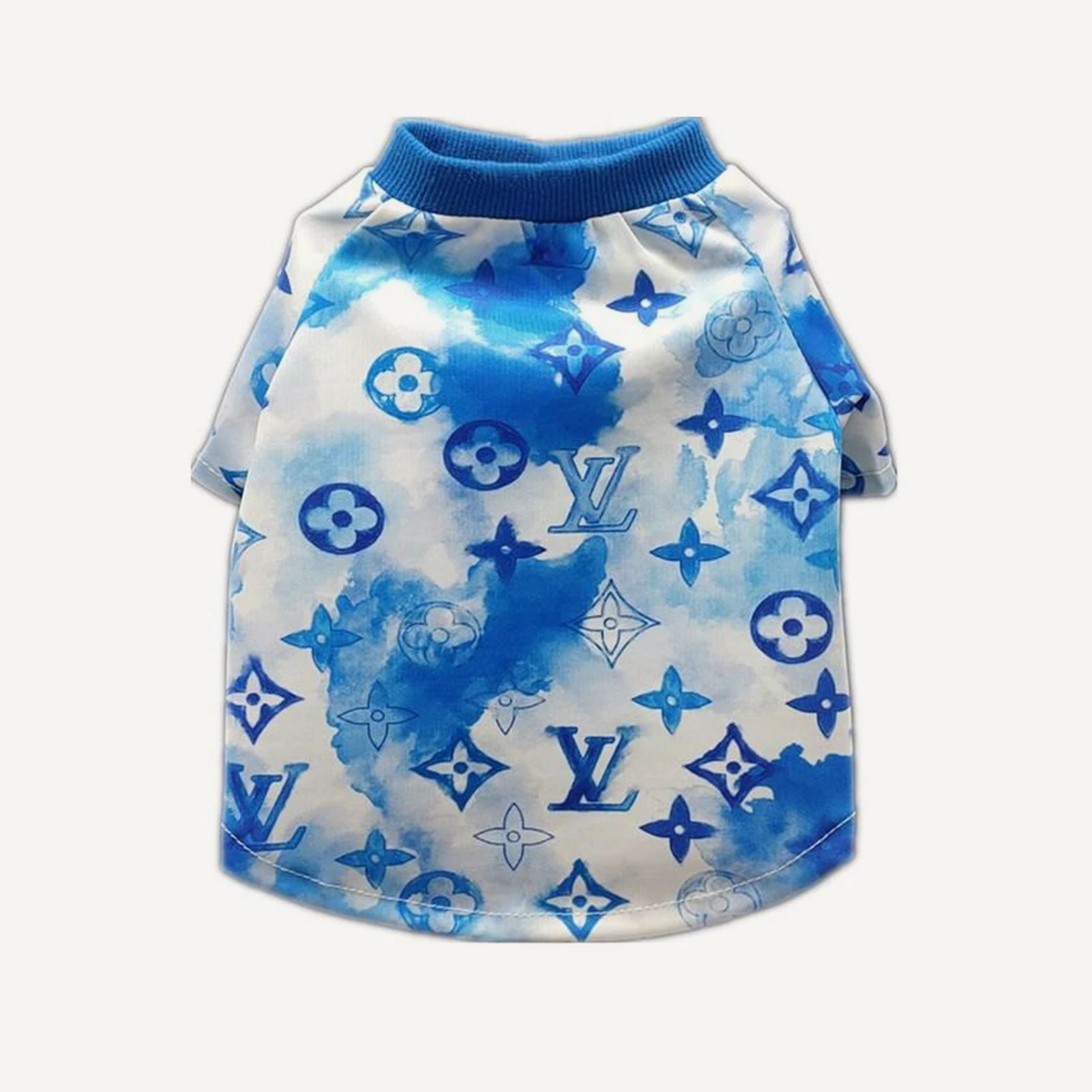 Watercolor dog tee inspired by Louis Vuitton view 8