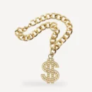 Dollar dog chain inspired by Chrome Hearts view 3