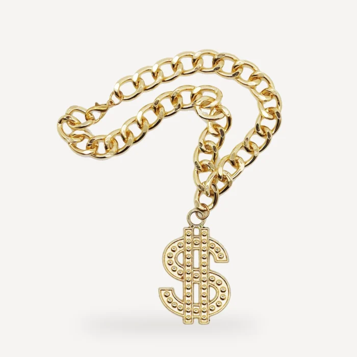 Dollar dog chain inspired by Chrome Hearts view 3