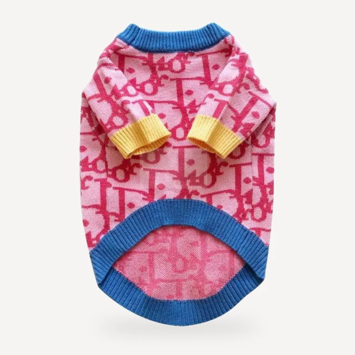 Colorway dog sweater inspired by Dior view 5