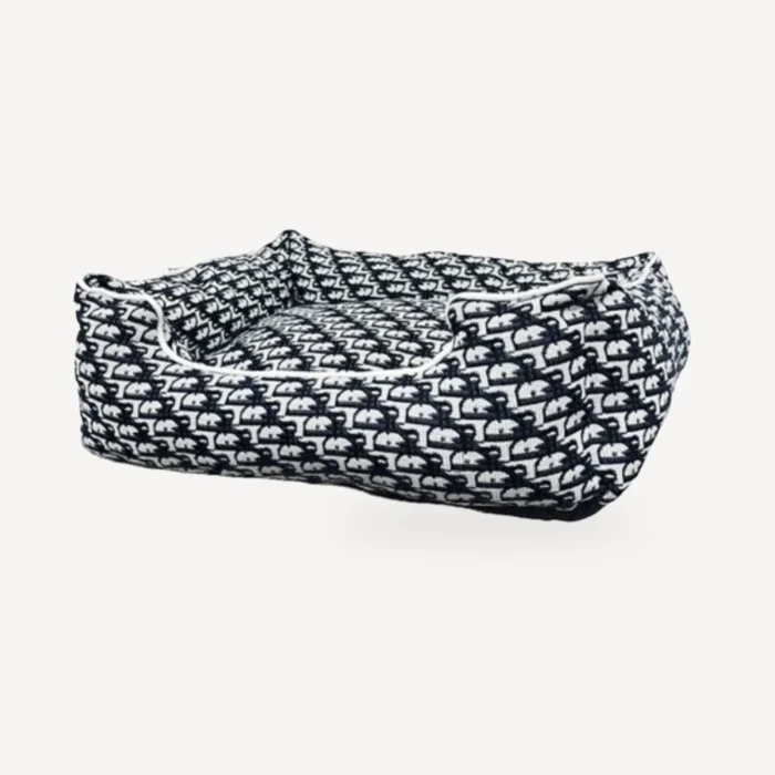 Decadent dog bed inspired by Dior