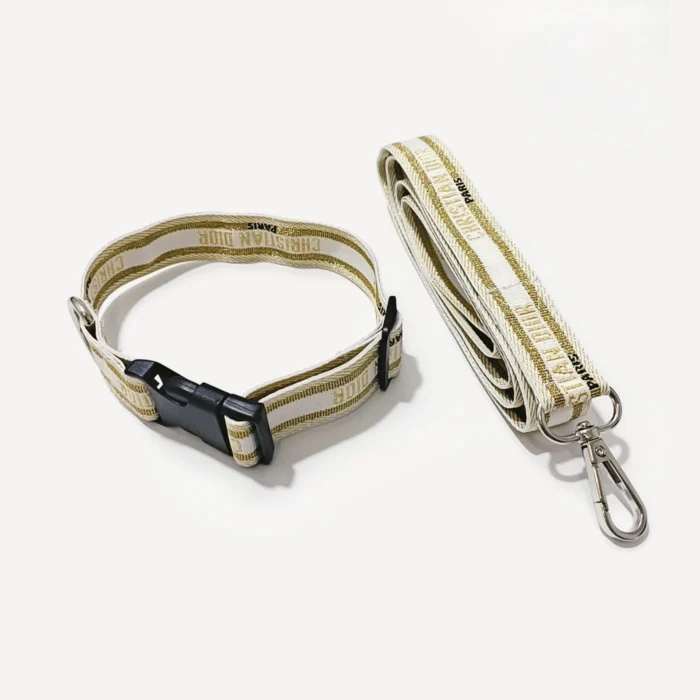 Dreamy Collar Harness Leash dog set inspired by Dior view 2