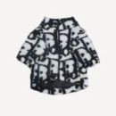 Fleece dog jacket inspired by Dior view 2
