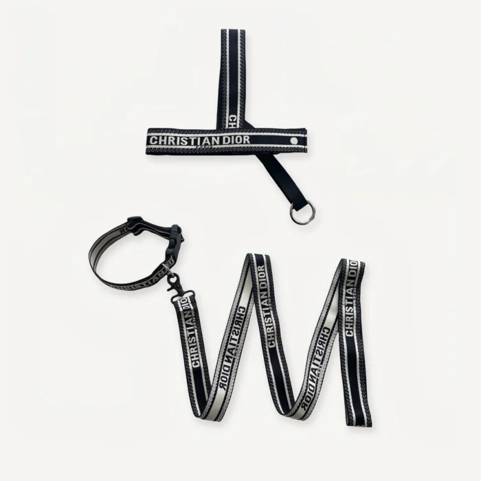 Harness Walking dog set inspired by Dior view 5