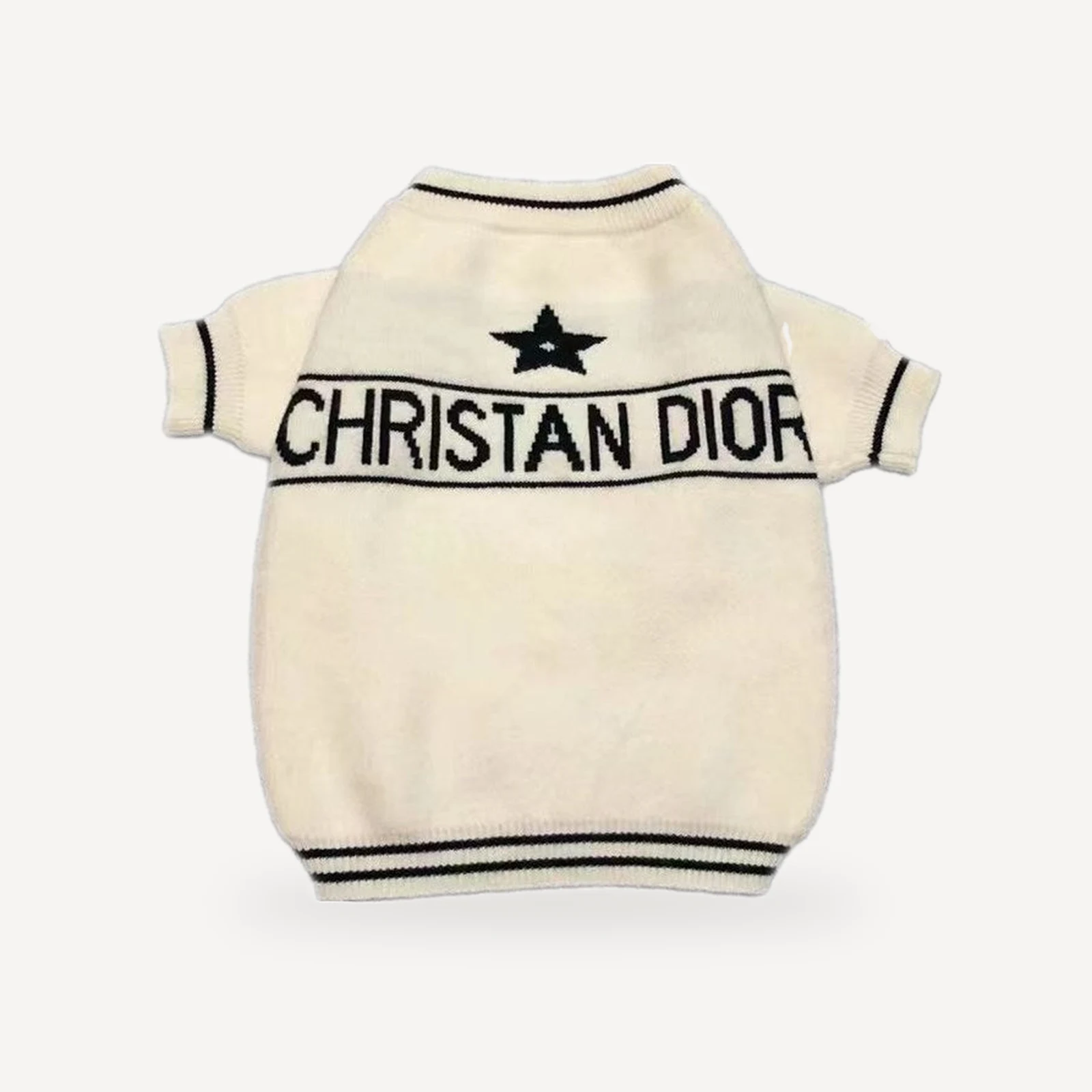 Logo dog sweater inspired by Dior view 3