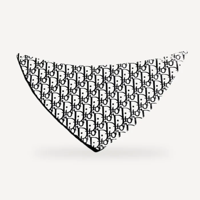 Oblique dog bandana inspired by Dior