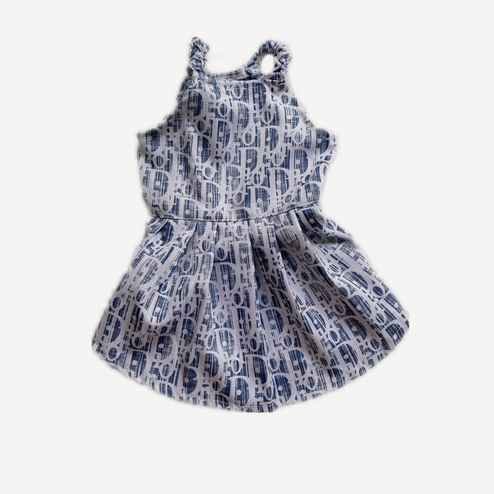 Oblique dog dress inspired by Dior view 4