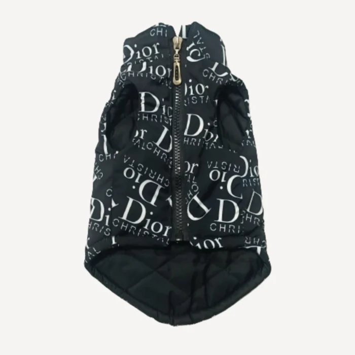 Oblique dog vest inspired by Dior view 2
