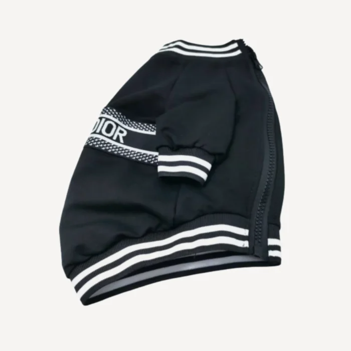 Striped dog jacket inspired by Dior view 2