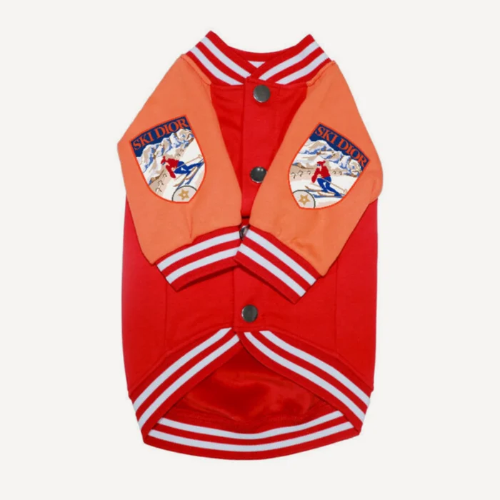 Varsity Bomber dog jacket inspired by Dior view 5